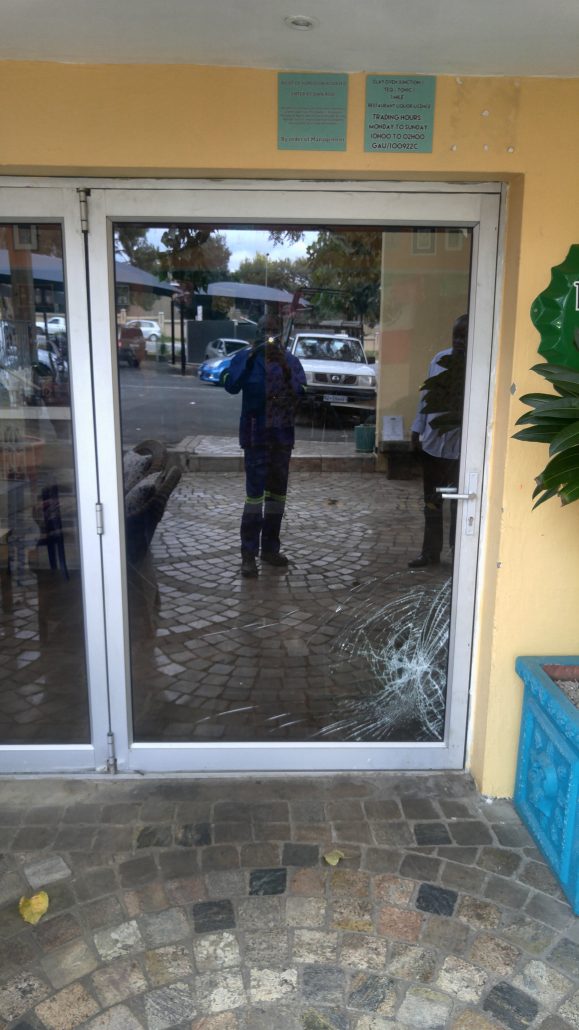 Door Glass Repair Before